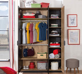 Cilek Black 3 Doors Wardrobe